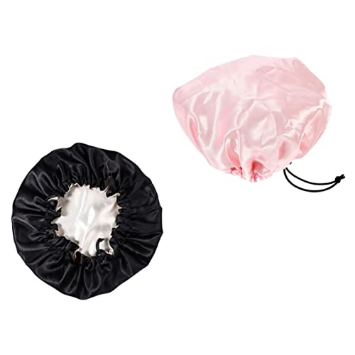 VALICLUD 2stücke Schlafmütze Für Junge Mädchen Aus Weicherem Tuch Einfache Bademütze Für Gesicht Waschen Und Duschen Haarpflegemütze Zur Vermeidung Von Verknoten Beim Schlafen von VALICLUD