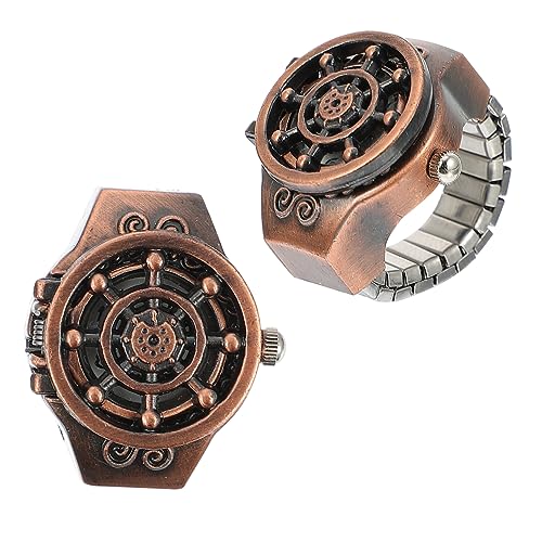 VALICLUD 2stücke Fingeruhr Ringuhr Miniuhr Freizeituhr Modeuhr Einzigartige Uhr Aus Leicht Und Weich Tragbar Als Schmuckdekoration Geeignet Für Täglichen Gebrauch Und Praktisch von VALICLUD