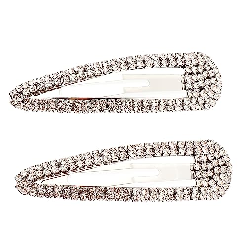 VALICLUD 2stücke Strass Haarspangen Metall Eleganter Wasserfall-design Für Damenhaarschmuck Und Verschiedene Frisuren Langlebige Accessoires Für von VALICLUD