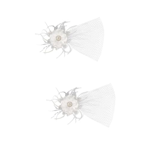 VALICLUD 2stücke Tea Party Fascinator Hut Mit Schleier Und Federn Für Eleganter Haarschmuck Für Hochzeiten Partys Und Besondere Anlässe Stilvolles Accessoire Für Teepartys Und Events von VALICLUD