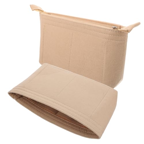 VALICLUD 2stücke Filz Organizer-einsätze Für Handtaschen Geldbörsen-einsätze Kleine Taschen-organizer Für Kosmetika Und Kleinigkeiten Tragbar Und Praktisch von VALICLUD