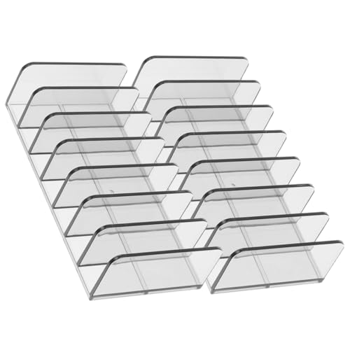 VALICLUD 2stücke Transparent Kosmetik Organizer Für Make-up Paletten Lidschatten Halter Aufbewahrungsbox Mit Fächern Desktop Organizer Für Schminktisch Und Arbeitsplatte von VALICLUD