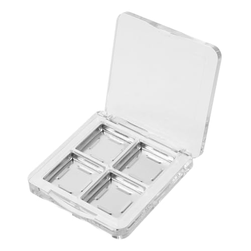 VALICLUD 2stücke Transparente Leere Lidschattenschalen Mit Fächern Make-up-palette Lippenstiftbehälter Für Diy-make-up-organizer Aufbewahrungsbox Für Make-up-produkte von VALICLUD