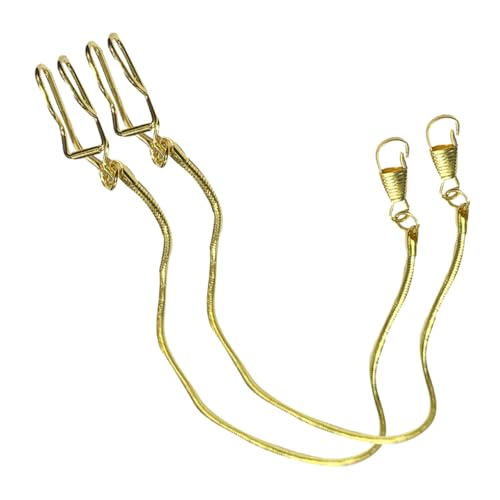 VALICLUD 2stücke Uhrenkette Für Herren Metall Taschenuhrkette Mit Karabiner Vintage Gurtkette Passend Für Taschenuhr Zubehör von VALICLUD