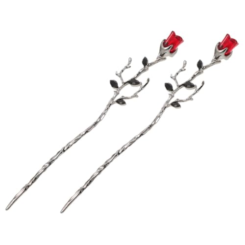 VALICLUD 2stücke Vintage Haarnadeln Für Frauen Retro Blumen Haarnadel Für Brötchen Haarspangen Haarspange Blumen Haarspangen Dekorative von VALICLUD