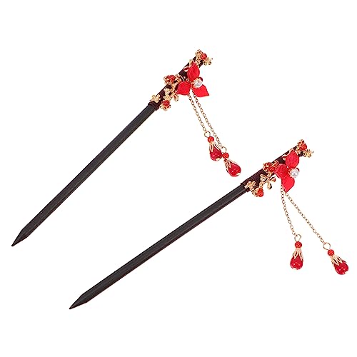 VALICLUD 2stücke Haarnadeln Dekorativ Antik Stil Für Frauen Haarschmuck Feiner Kopfschmuck Elegant Haarbügel Klassisch Zierhaarnadeln Vintage von VALICLUD