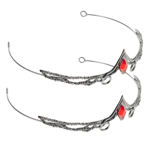 VALICLUD 2stücke Vintage Tiara Krone Stirnband Barock Tiaras Strass Hochzeit Prinzessin Krone Für Frauen Geburtstag Pageant Hochzeit Prom von VALICLUD