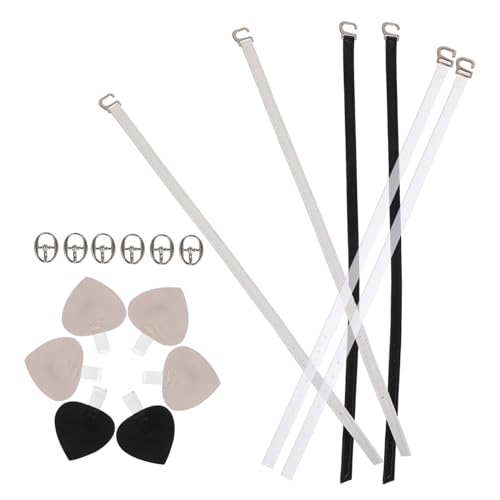 VALICLUD 3 Paare Damen Drop Schuhriemen aus Mikrofaserleder Verstellbare Knöchelriemen für High Heels Rutschfest und für Tanz Hochzeit und Alltag in und Transparent von VALICLUD