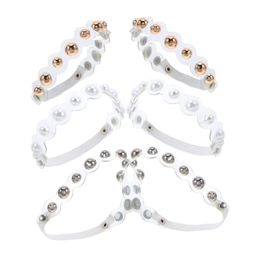 VALICLUD 3 Paare Elastische Transparente Perlenschnürsenkel für Damen High Heels Austauschbare Fersengurte Rutschfest und Bequem Geeignet für Pumps und Sandalen Praktische Schuhaccessoires von VALICLUD