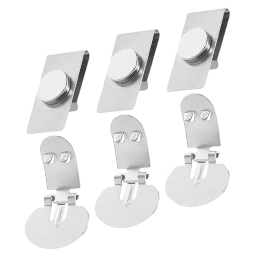 VALICLUD 3paare Magnetische Krawattenklammern Aus Edelstahl Unsichtbare Krawattenhalter Kleidungsclips Krawattenklammer Krawattenverschluss Für Männer Hochzeits Und Abendgarderobe Geschäfts von VALICLUD