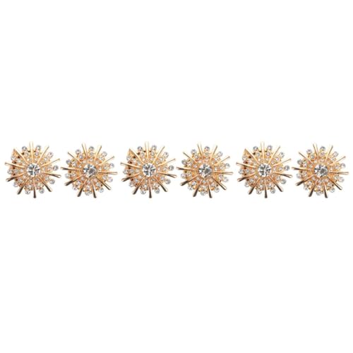 VALICLUD 3 Paare Manschettenknöpfe Souvenir-Quasten Gürtel Manschettenknopf-Set Cufflinks für Frauen Manschettenknopf mit Strasssteinen Strassknöpfe für Bekleidung Legierung Golden VALICLUD 3 Paare Manschettenknöpfe Souvenir-Quasten Gürtel Manschettenknopf-Set Cufflinks für Frauen Manschettenknopf mit Strasssteinen Strassknöpfe für Bekleidung Legierung Golden von VALICLUD