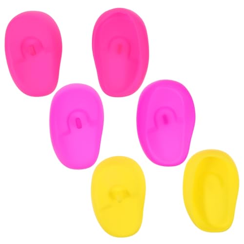 VALICLUD 3 Paare Silikon Ohrenschützer für Haarfärbung Färbe Ohrenschützer für Friseursalons Praktische und Bequeme Schutzabdeckung für Damen und Herren Farbige Varianten von VALICLUD