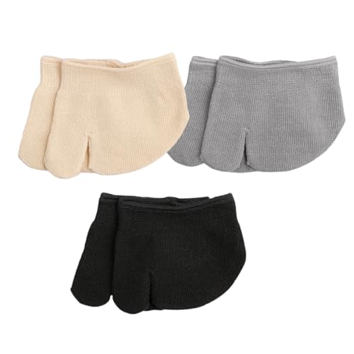 VALICLUD 3 Paare Unsichtbare Damen Fußsöckchen für High Heels Ergonomische Rutschfeste Vorfußsocken Schwarz für Sommer Atmungsaktiv und Bequem von VALICLUD