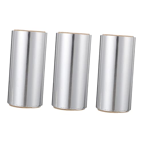 VALICLUD 3 Rollen Dauerwellen Alufolie Wiederverwendbare Färbefolie Aluminiumfolie Goldfolie Haarfolie Papier Anwendung Für Jungs Breite Salonfolie Strapazierfähige von VALICLUD