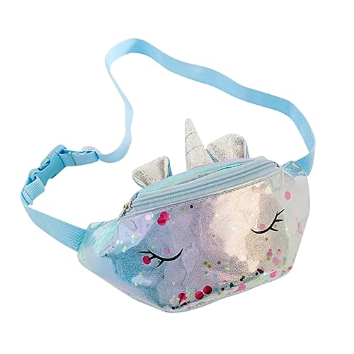 VALICLUD 3 STK Einhorn-Gürteltasche Umhängetasche für kleine Mädchen Modetasche für Kinder Einhorntasche für kleine Mädchen Kindertasche Koreanische Version Brusttasche PU-Leder von VALICLUD