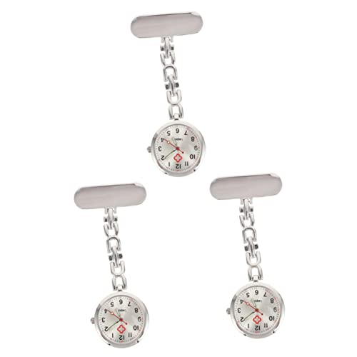 VALICLUD 3stücke Fob Uhr Tragbare Clip-Uhr Für Pflegekräfte Leicht Strapazierfähig Für Damen Und Herren Perfektes Für Berufe von VALICLUD