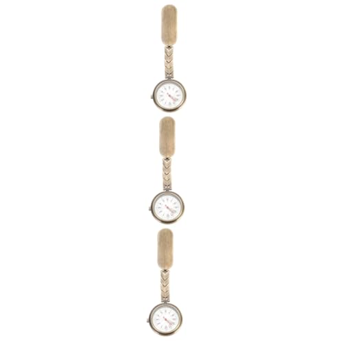 VALICLUD 3stücke Taschenuhr Clip Tragbare Fob Uhr Für Pflegekräfte Elegantes Design Einfache Handhabung Für Medizinisches Personal Und Studenten Robust Und Stilvoll von VALICLUD
