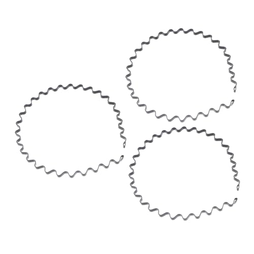 VALICLUD 3 STÜCKE Teiliges Unisex Haarband aus Langlebigem Schwarzer Gewellter Spiral Stil Leichtes Komfortables Sport Stirnband für Damen und Herren Modisches Accessoire für Fitness und von VALICLUD