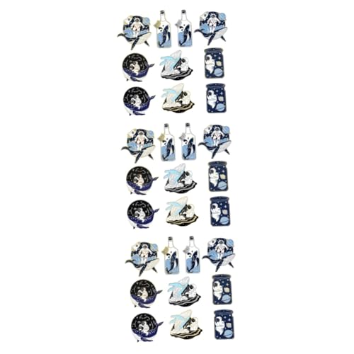 VALICLUD 3 Sätze Astronauten-abzeichen Stifte Broschen Trachtenbrosche Für Freundinen Kleidungspin Cartoon Taschenbrosche Cartoon-abzeichen-brosche Legierungsmaterial 10 Stück * 3 von VALICLUD