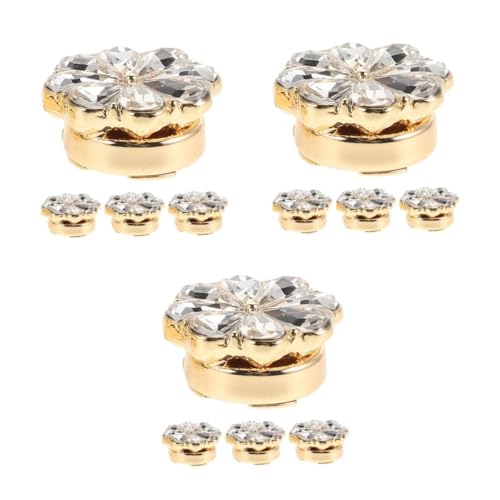 VALICLUD 3 Sätze Blumen-manschettenknöpfe Schlüsselanhänger Für Männer Und Frauen Wandmontiertes Weinregal Rhinestone Manschettenknöpfe Schmuck Manschettenknöpfe Strassknöpfe 4 Stück * 3 von VALICLUD