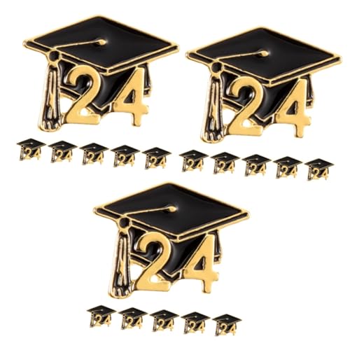 VALICLUD 3 Sätze Doktorhut Brosche Anstecknadel Für Abschlussfeiern Graduation Cap Pin Festliches Für Studenten Vielseitig Einsetzbar Für Kleidung Accessoires 6 Stück * 3 von VALICLUD