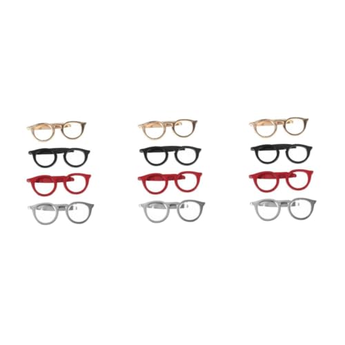 VALICLUD 3 Sätze Hemd Krawattenklammer Rote Brille Krawattenklammern Für Männer Binden Men Accessories Mens Jewellery Schnapsgläser Krawattenklammern Für Anzug Krawattenstange 4 Stück * 3 von VALICLUD
