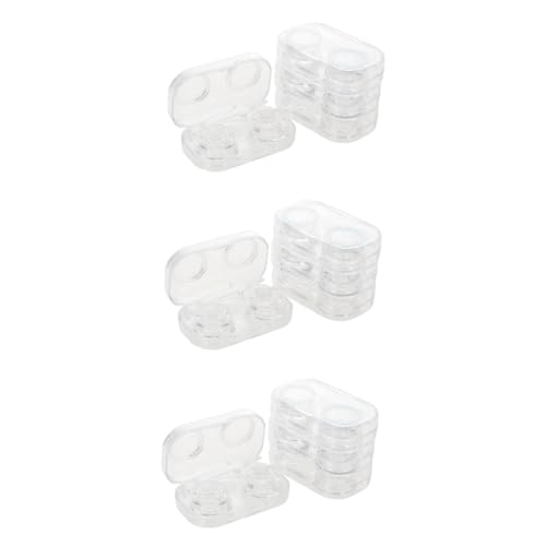 VALICLUD 3 Sätze Kontaktlinsenbehälter Linsenpflege Organizer Linsenhalter Transparenter Behälter Brillenaufbewahrungsbehälter 4 Stück * 3 VALICLUD 3 Sätze Kontaktlinsenbehälter Linsenpflege Organizer Linsenhalter Transparenter Behälter Brillenaufbewahrungsbehälter 4 Stück * 3 von VALICLUD