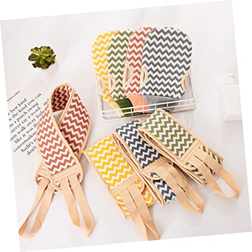 VALICLUD 3 Sätze Koreanische Körperpeeling Handtücher Doppelseitige Rückenwaschlappen mit Sanfter Peeling Funktion Langlebige Hautschonende Badetücher in Orange Blau Gelb für Dusche und von VALICLUD