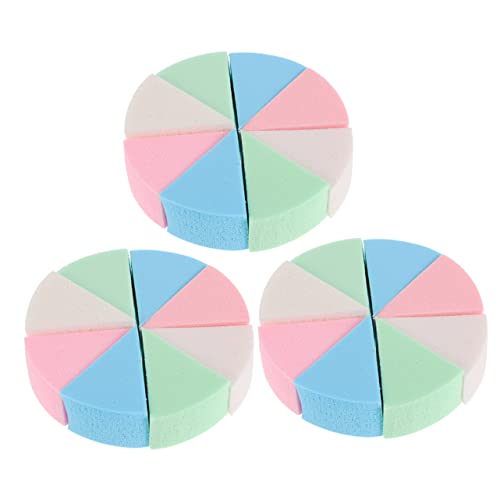 VALICLUD 3sätze Make-up-schwämme Aus Hochwertigem Material Wiederverwendbar Und Sanft Für Empfindliche Haut Für Foundation Und Leicht Zu Transportieren Als Make-up-tool von VALICLUD