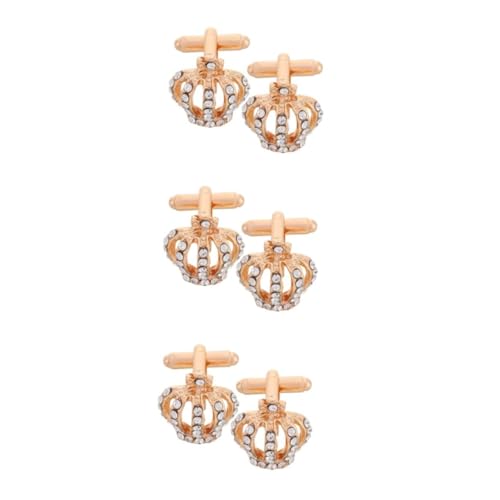 VALICLUD 3 Sätze Manschettenknöpfe Mit Krone Rutenzubehörgriff Akaziengriff Rhinestone Manschettenknöpfe Goldene Manschettenknöpfe Hemd Mit Manschettenknöpfen Anzughemd Nieten 2 Stück * 3 VALICLUD 3 Sätze Manschettenknöpfe Mit Krone Rutenzubehörgriff Akaziengriff Rhinestone Manschettenknöpfe Goldene Manschettenknöpfe Hemd Mit Manschettenknöpfen Anzughemd Nieten 2 Stück * 3 von VALICLUD