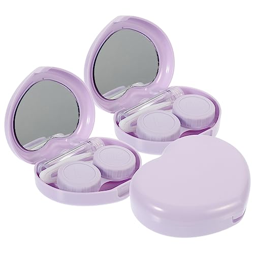 VALICLUD 3 Sätze Reise Kontaktlinsenbehälter Teile Tragbare Kontaktlinsenbox Kleiner Organizer für Augenlinsen für Unterwegs Kompakt und Leicht Langlebig aus Hochwertigem Material von VALICLUD