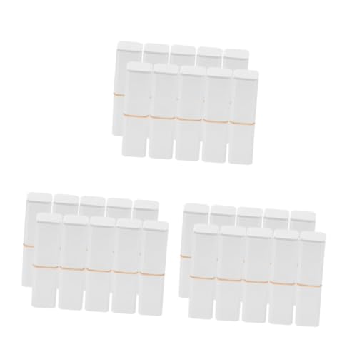VALICLUD 3 Sätze Tube Mädchen Behälter Leere Lippenstiftrohre Nachfüllbare Lipgloss-Flasche Mini Lipgloss Leeres Leere Lipgloss-tuben Abs Weiß 10 Stück * 3 von VALICLUD