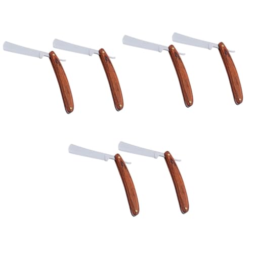 VALICLUD 3 Sätze Vintage Rasiermesser Holzgriff Teiliges Für Präzises Rasieren Und Bartpflege Komfortables Langlebiges Werkzeug Für Männer Für Zuhause 2 Stücke * 3 von VALICLUD