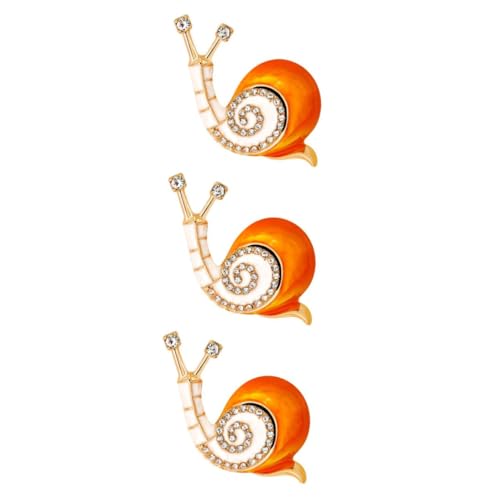 VALICLUD 3 Stck. Kleidung Corsage Brosche Abzeichen Brosche Mode Brosche Orange von VALICLUD