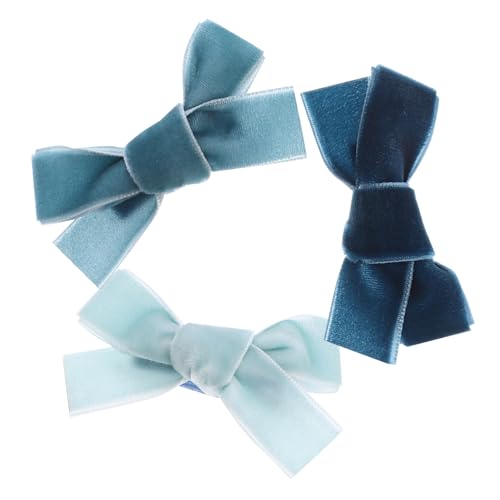 VALICLUD 3 Stück Kleine Schleifen Haarspangen für Mädchen Dekorative Haarschmuck Clips Rutschfeste Entenschnabel Haarklammer Leicht und Praktisch für Partys und Alltag von VALICLUD