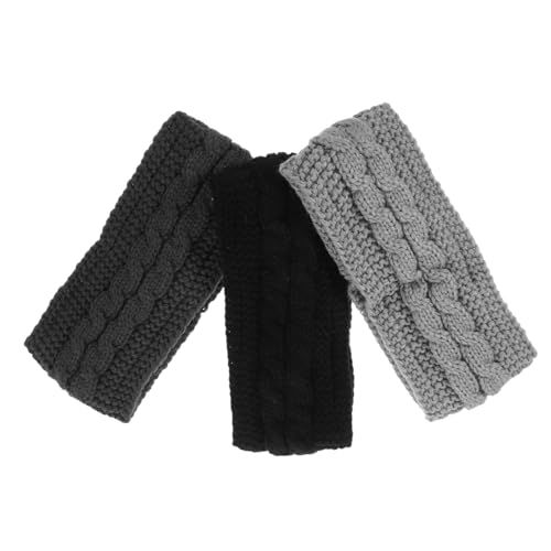 VALICLUD 3stücke Ohrenwärmer-stirnband Für Winter Warme Stirnbänder Gestrickt Winter-stirnband Für Kaltes Wetter Ohrenwärmer Für Damen Outdoor von VALICLUD