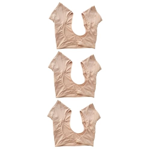 VALICLUD 3 Stk Unterhemden Für ädchen Tankblusen Für Damen Gepolsterter Bralette Unterhemd Für Damen Waschbare Sweatweste Schweißabsorbierende Weste änner Unterwäsche Aus Baumwolle Liner von VALICLUD