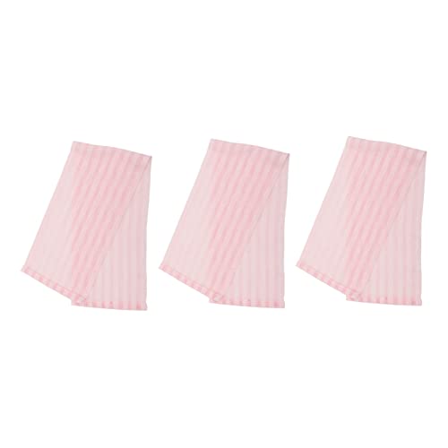 VALICLUD 3 Stück Badetuch exfoliating towel massage-handschuh skin clean badetücher strandtücher skincarepen schrubben Körper MS zurückziehende Wäscher tragbare Badewäscher Polyester Rosa von VALICLUD