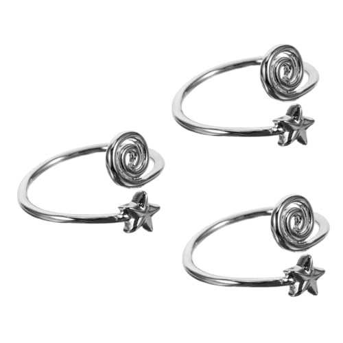 VALICLUD 3 Stück Band Zehe Schmuck Kleiner Finger Ringe Frauen Zierlich Lose Kupfer Silver VALICLUD 3 Stück Band Zehe Schmuck Kleiner Finger Ringe Frauen Zierlich Lose Kupfer Silver von VALICLUD