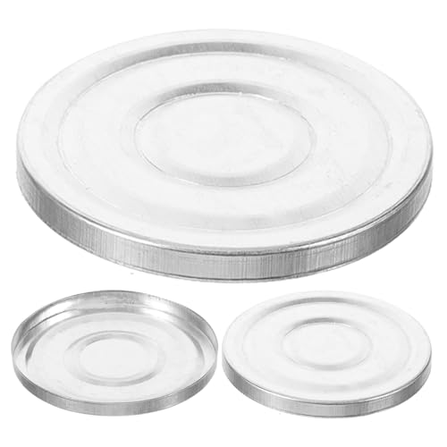 VALICLUD 3stücke Aluminium Lidschattenbox Liner Kosmetikzubehör Aufbewahrungsbehälter Diy Make-up Organizer Lidschatten Lagerung Behälter Aluminium Pfannen Rougebox Puderbox von VALICLUD
