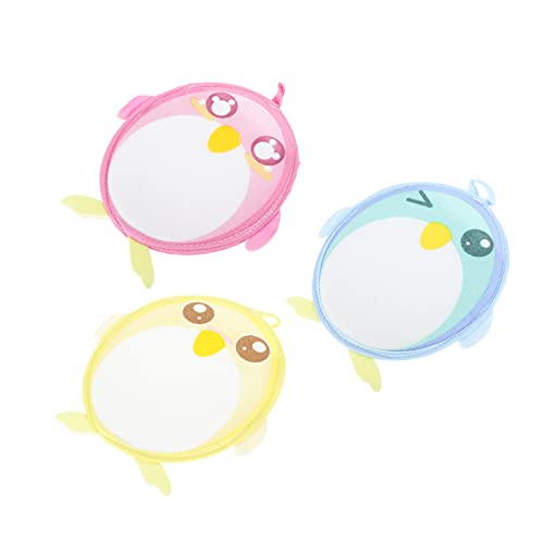 VALICLUD 3 Stück Cartoon Pinguin Badetücher Doppelseitige Waschhandschuhe für Lustige Körperpflege Werkzeuge für Entspannendes Badeerlebnis Zufällige Farbe von VALICLUD