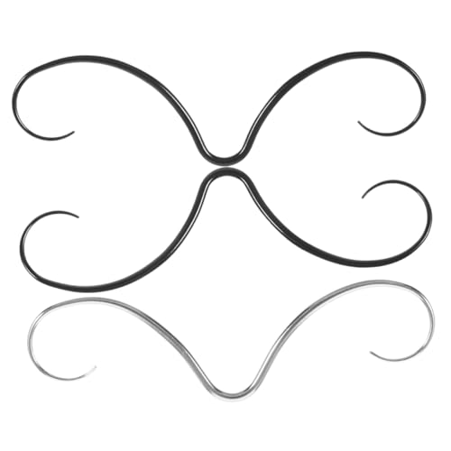 VALICLUD 3 Stück Edelstahl Nasen Septum Ring Mustache Design Stabiles Symmetrisches Piercing Schmuck für Damen und Herren Modisches Einzigartiges Nasenpiercing von VALICLUD