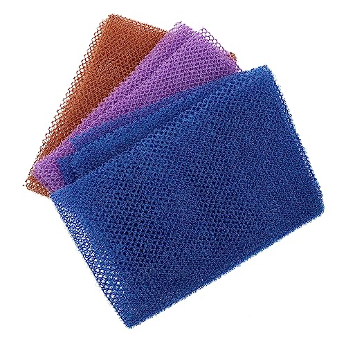 VALICLUD 3 Stück Exfolierende Langes Badetuch Körperreinigungstücher für Sanftes Peeling für Rückenpflege und Sanfte Hautreinigung von VALICLUD