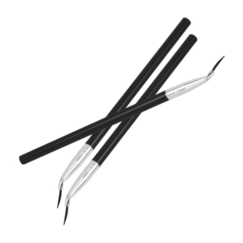 VALICLUD 3stücke Abgewinkelte Eyeliner-pinsel Make-up-werkzeug Für Präzise Augenlinie Augenpinsel Zum Auftragen Von Liner Multifunktionaler Kosmetikpinsel Für Augen Und Brauen von VALICLUD
