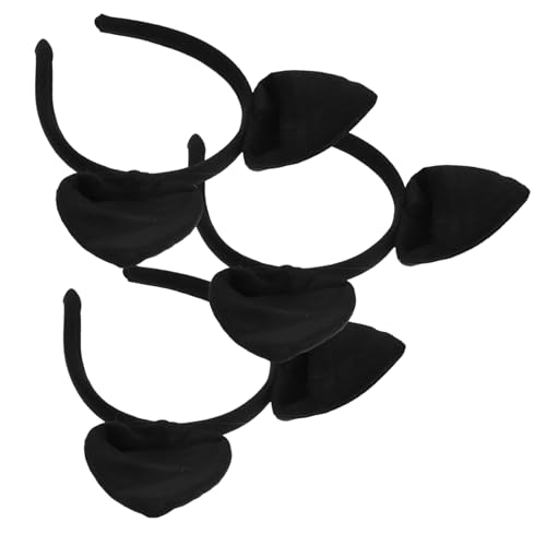 VALICLUD 3 Stück Frauen Kopfschmuck Halloween-fledermaus-haarschmuck Lustig Stich Bunt Kopfbedeckung Erwachsene Cosplay Plüsch Farbiges Bärenohren-stirnband Für Tierohrkostüm Black Stoff VALICLUD 3 Stück Frauen Kopfschmuck Halloween-fledermaus-haarschmuck Lustig Stich Bunt Kopfbedeckung Erwachsene Cosplay Plüsch Farbiges Bärenohren-stirnband Für Tierohrkostüm Black Stoff von VALICLUD