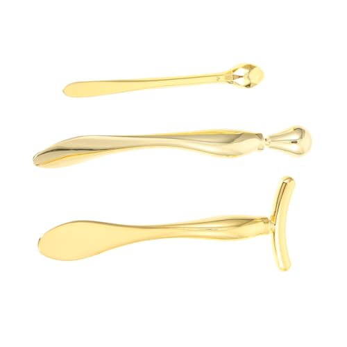 VALICLUD 3stücke Augencreme Löffel Satz Gesichtscremespatel Aus Metall T-förmiger Augenmassage Applikator Für Reduzierung Von Augenringen Und Schwellungen Tragbares Beauty Tool Für von VALICLUD