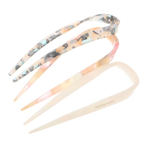 VALICLUD Haarnadel-set U-form Französische Haargabeln Acetat-haarstäbchen Styling-zubehör Für Frauen Sanfte Kopfhaut von VALICLUD