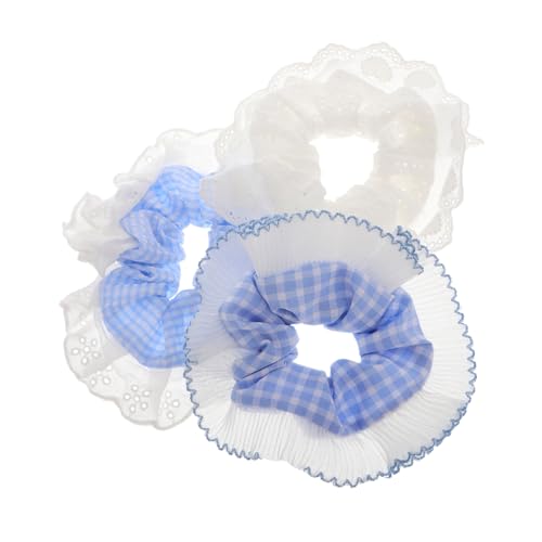 VALICLUD 3stücke Teiliges Scrunchies Mit Spitzenrand Für Damen Vielseitige Haargummis Für Dickes Und Dünnes Haar Für Und Tragbar von VALICLUD