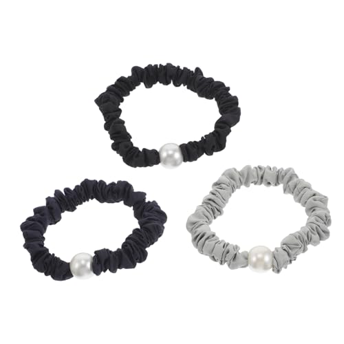 VALICLUD 3stücke Perlen-haargummis Elastisch Boho-haargummis Kunstperlen-haarseile Pferdeschwanzhalter Haar-accessoires Für Frauen Und Mädchen von VALICLUD