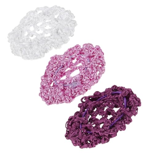 VALICLUD 3stücke Netz-haarnetz Für Perücken Und Dutts Elastische Haarwickelabdeckung Praktische Haarnetze Für Frauen Und Gastro-mitarbeiter Sicherer Sitz Vielseitig Einsetzbar von VALICLUD